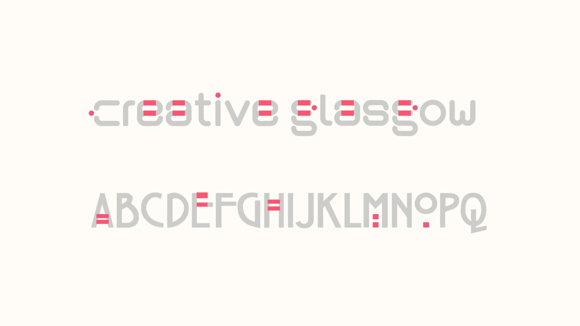Creative glasgow typography